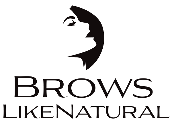 Brows LikeNatural vertical black logo