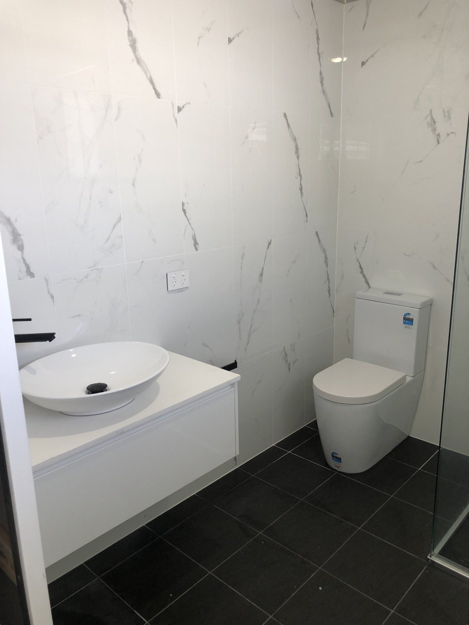 Installing Pipes In Bathroom — Emergency Plumbers in Central Coast, NSW