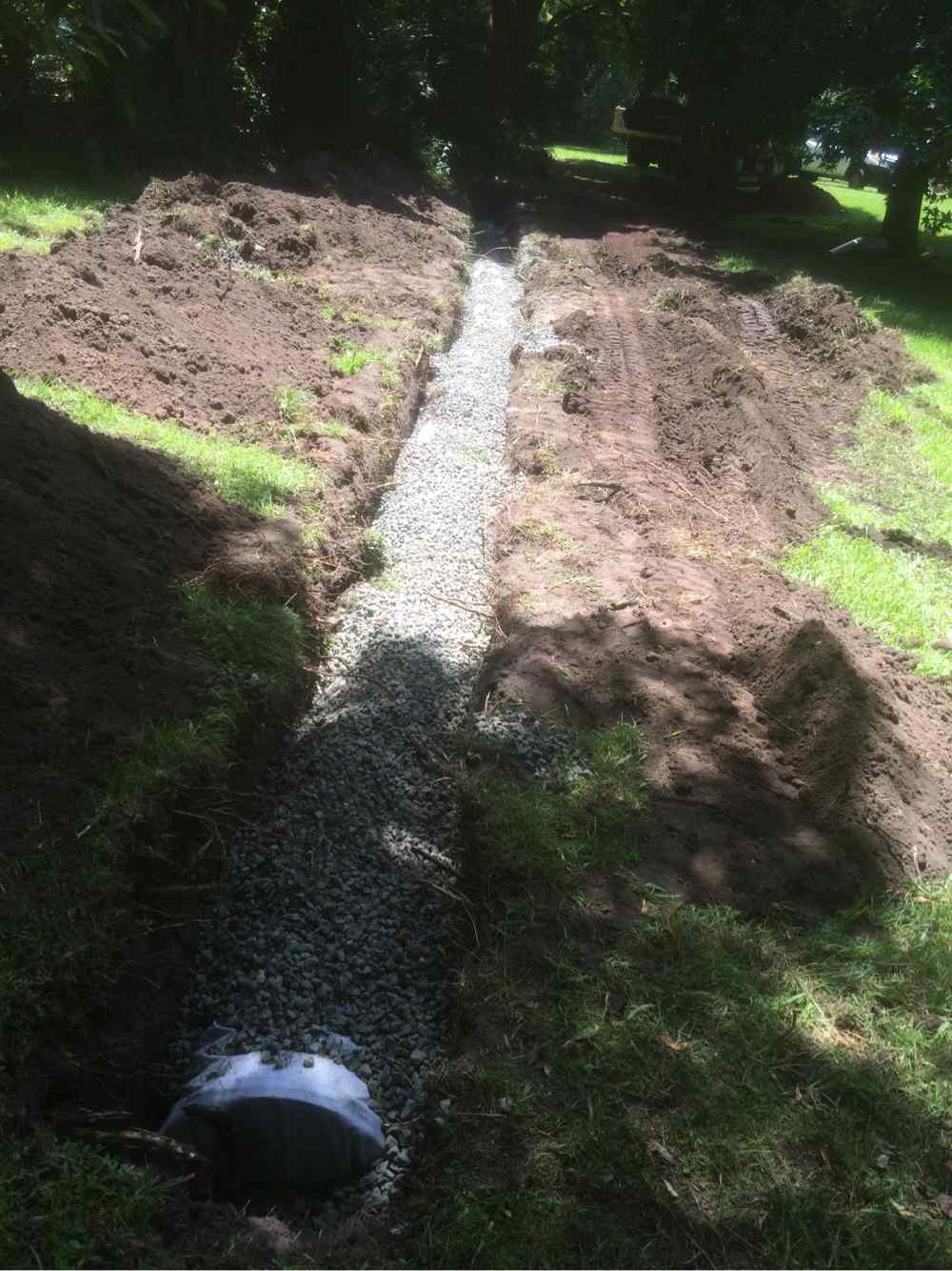 Large Underground Pipe — Plumbers in Central Coast, NSW