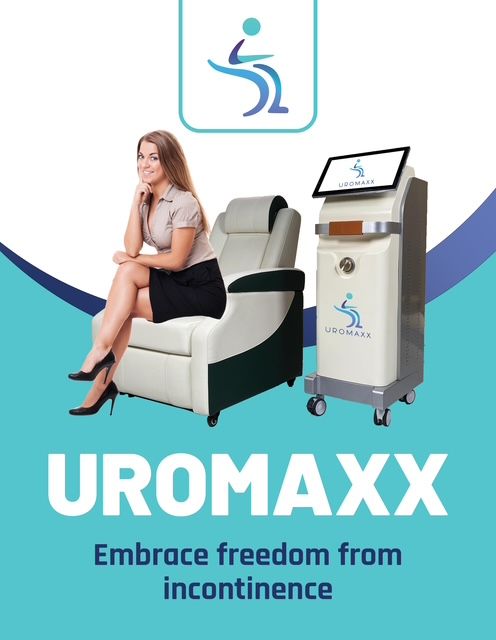 A medical professional in green scrubs examines a patient's arm in a clinical setting.