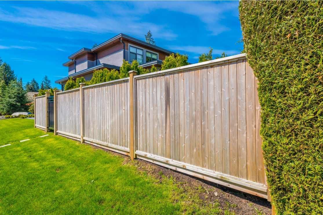 Natural wood fencing beautifully installed in a residential area in Melville WA.