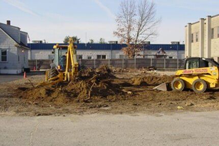 Paving Job Site | Bill's Construction in Rhode Island
