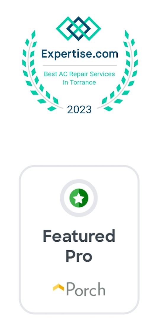 Expertise.com award and Porch Featured Pro badge.