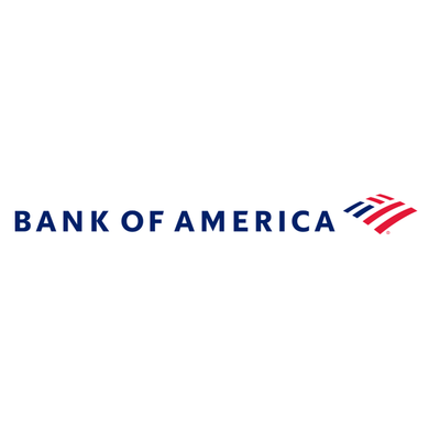 The bank of america logo is on a white background.