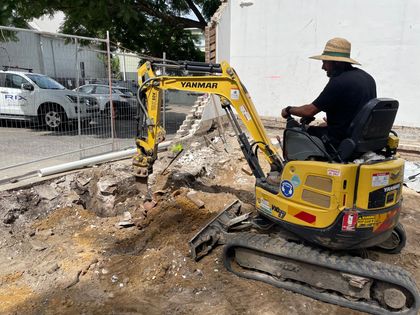 Mini Excavation Digging Up the Soil - Sydney NSW -  Fleck Rubbish Removal & Mini Excavation