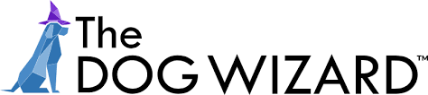 The logo for the dog wizard shows a dog wearing a wizard hat.