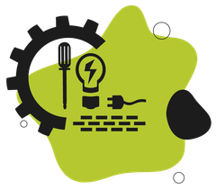 Electrical work icon