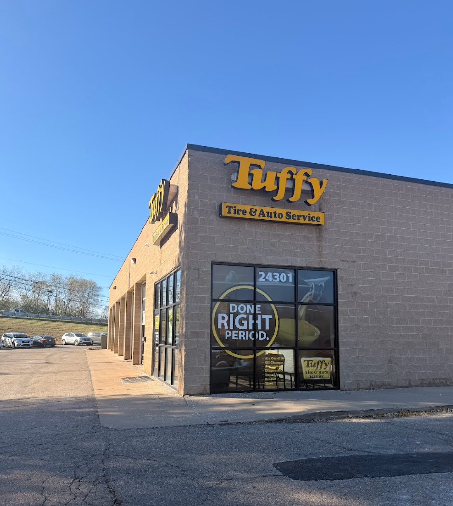 Tuffy Tire & Auto Service storefront with a 