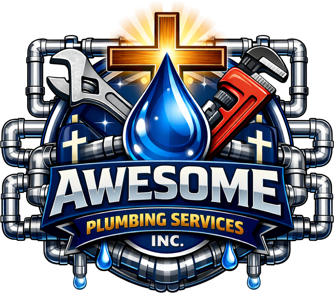 Green circle logo: white wrench, hammer, house icon; "Awesome Handyman Services & Beyond".