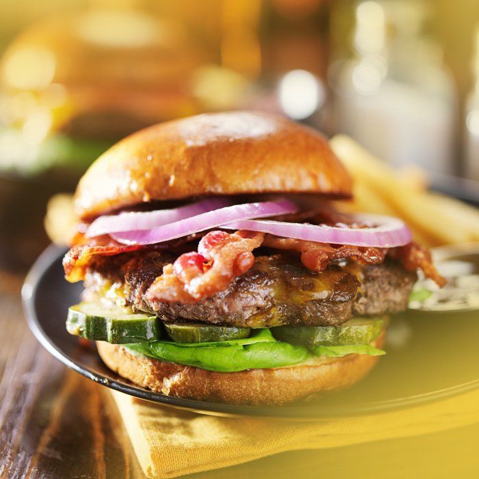 Burger from Drakes Fine Food & Spirits