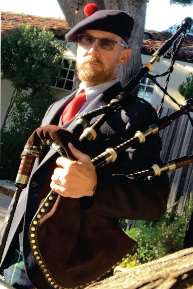 Andrew Evans Bagpiper - available through Kelly Productions, Monterey