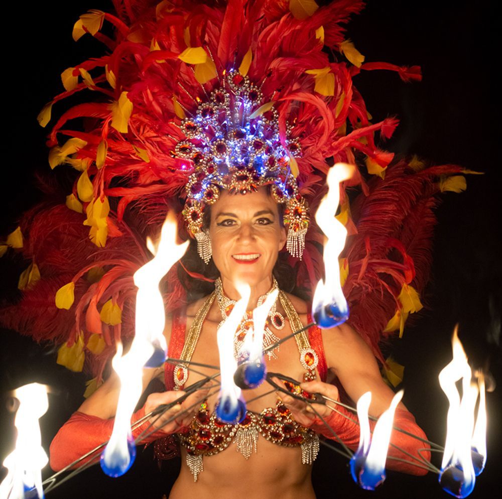 elevate fire dancers