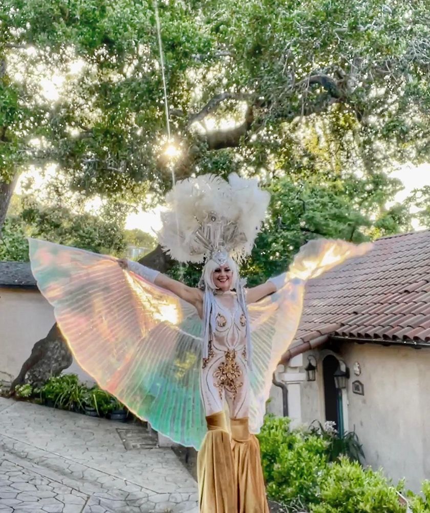 stilt walker