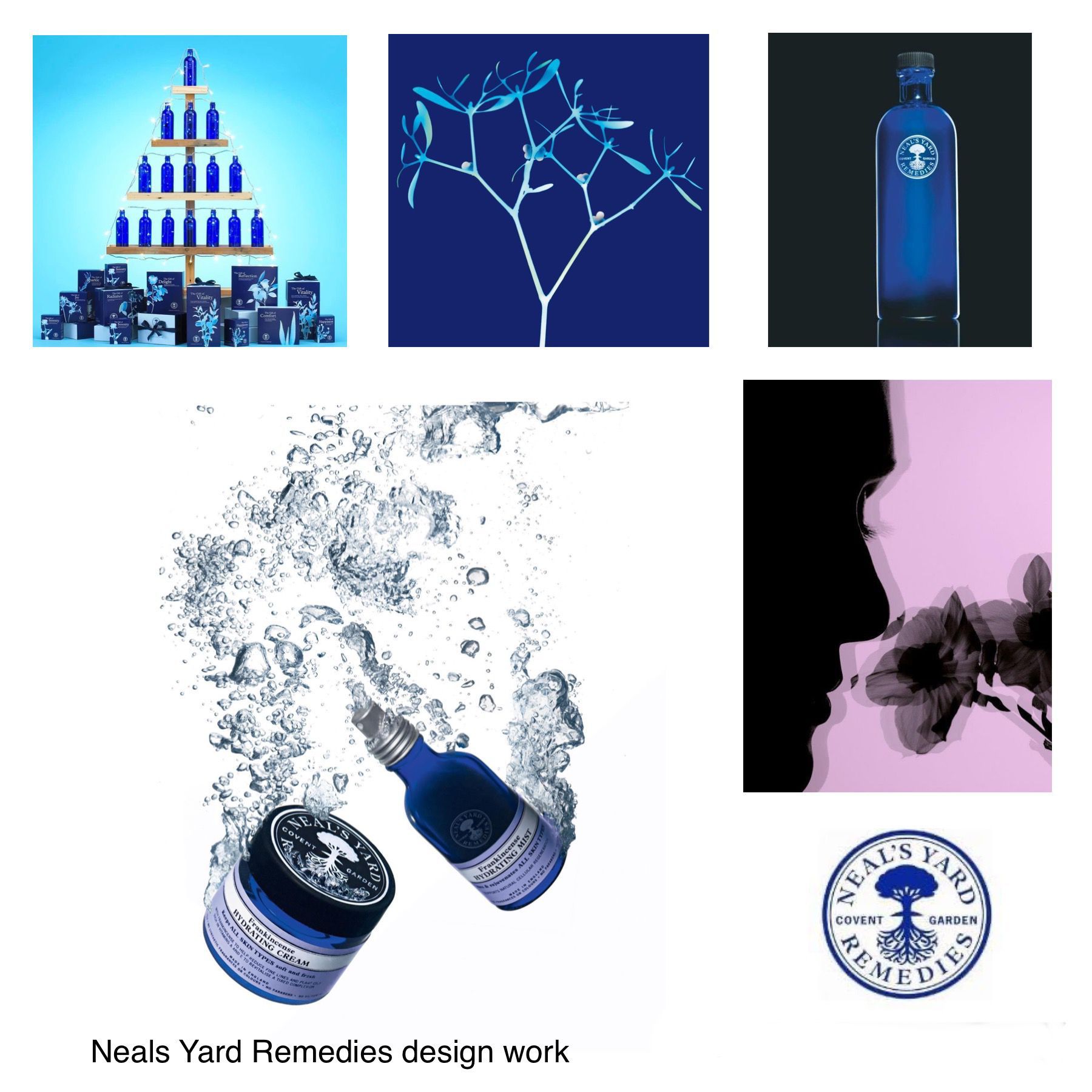 A collage of naals yam remedies design work