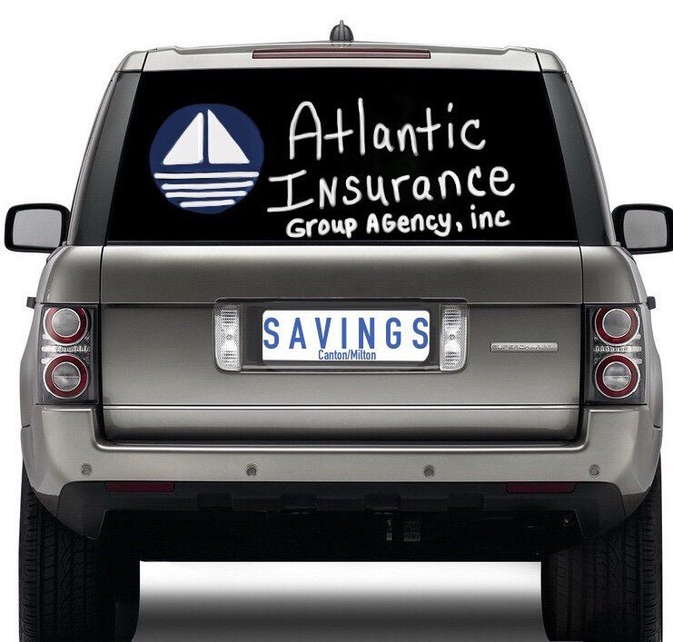 car with savings license plate and