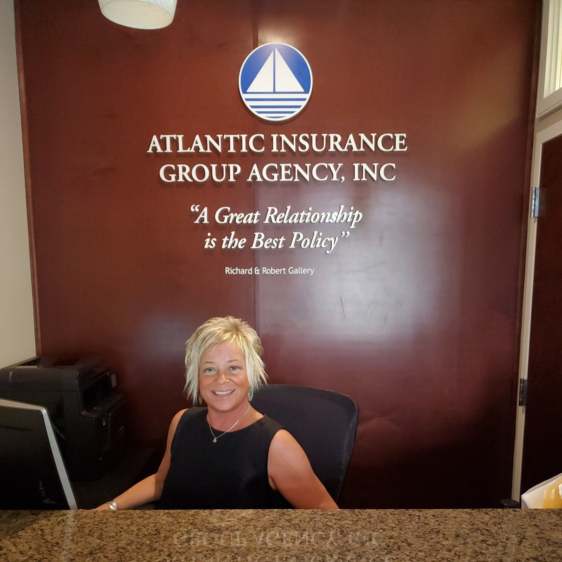 krissy at front desk