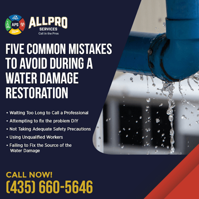 All Pro Services on 5 Common mistakes people make during restoration services