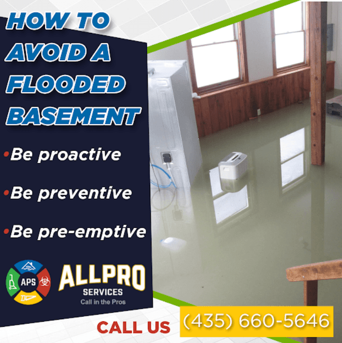 How to avoid flooded basements in Utah by All Pro Services