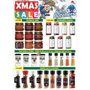 Cat Just 4 Butchers Christmas Leaflet — Printing Services in the Byron Bay Region, NSW