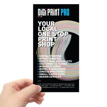 Holding A DPP Flyer — Printing Services in the Byron Bay Region, NSW