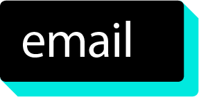 A black and blue button with the word email on it.