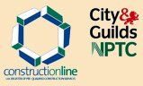 Constructionline and City&Guilds NPTC logos