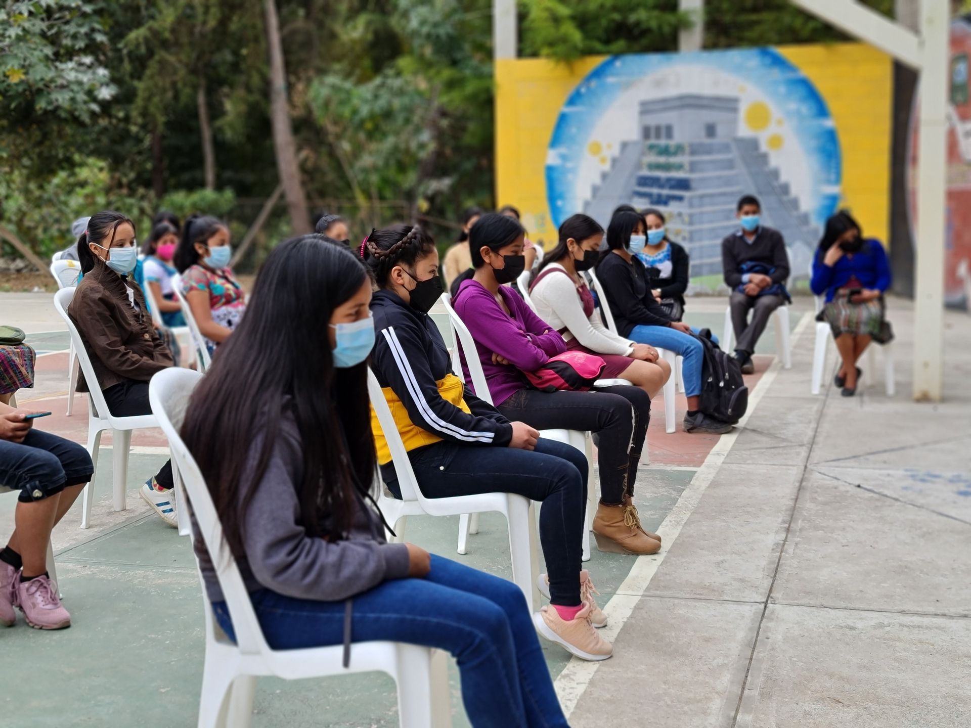 Cunen School in Guatemala students
