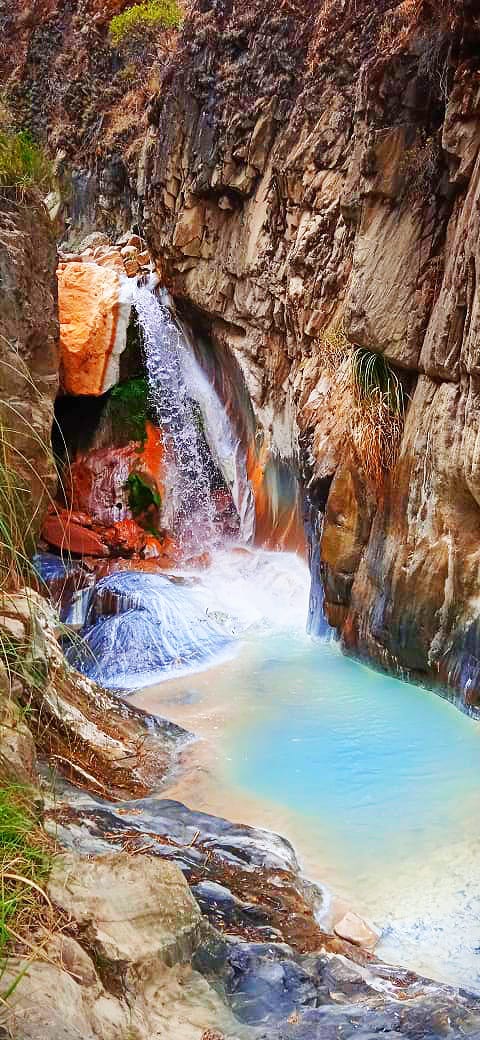 Multicolored Waterfall