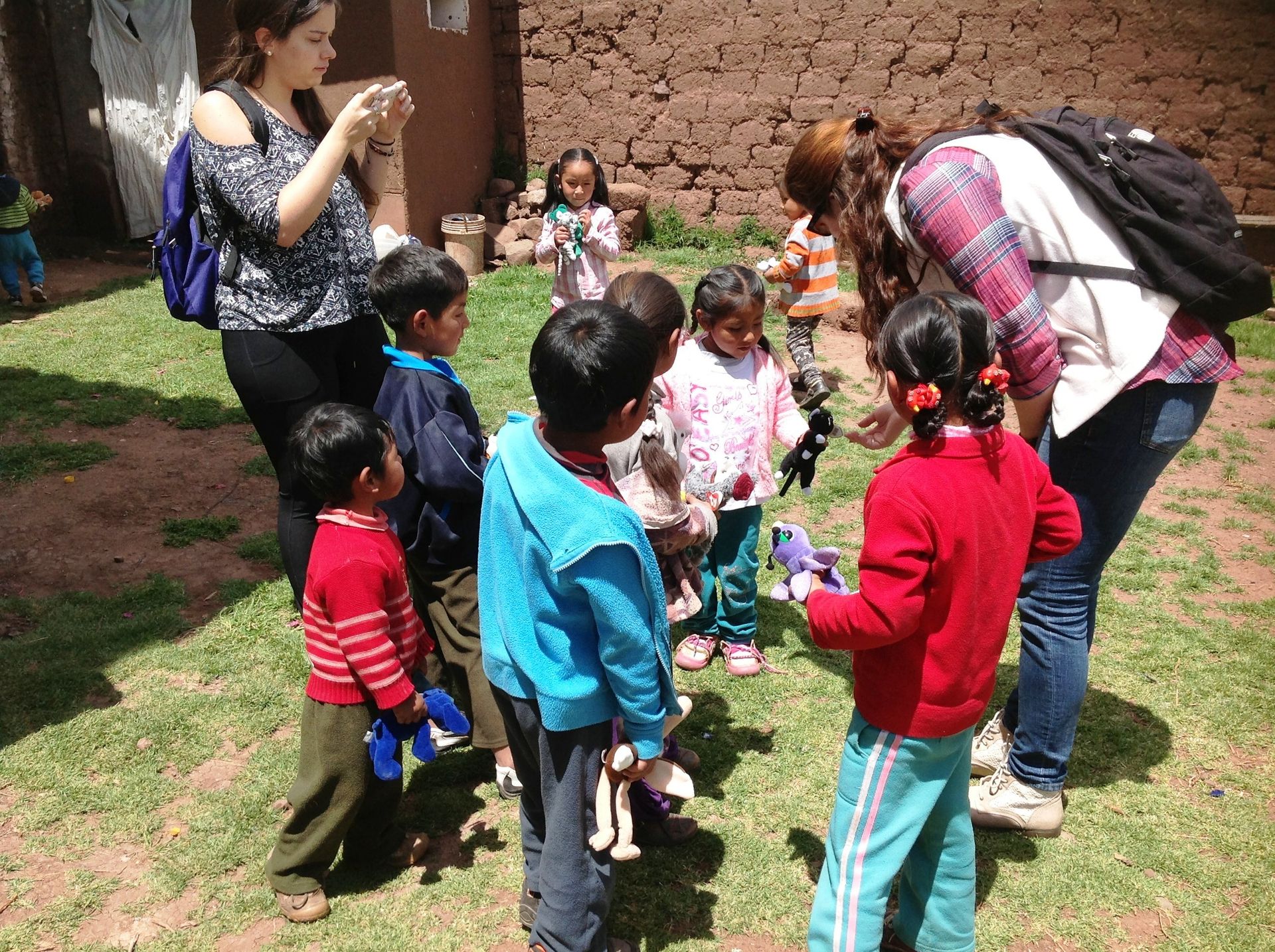 Tourists Visiting a Kinder Garden