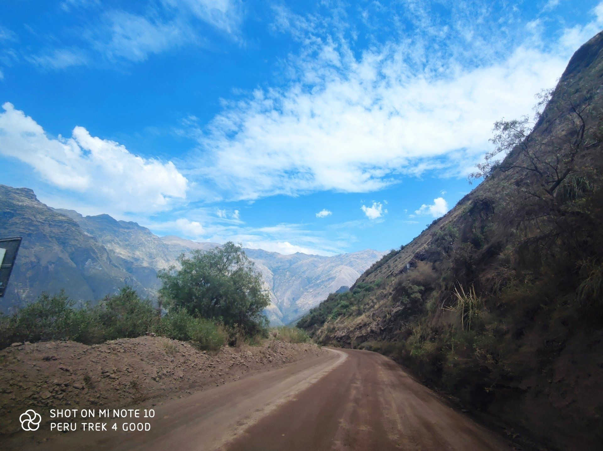 Driving into the Apurimac Canyon
