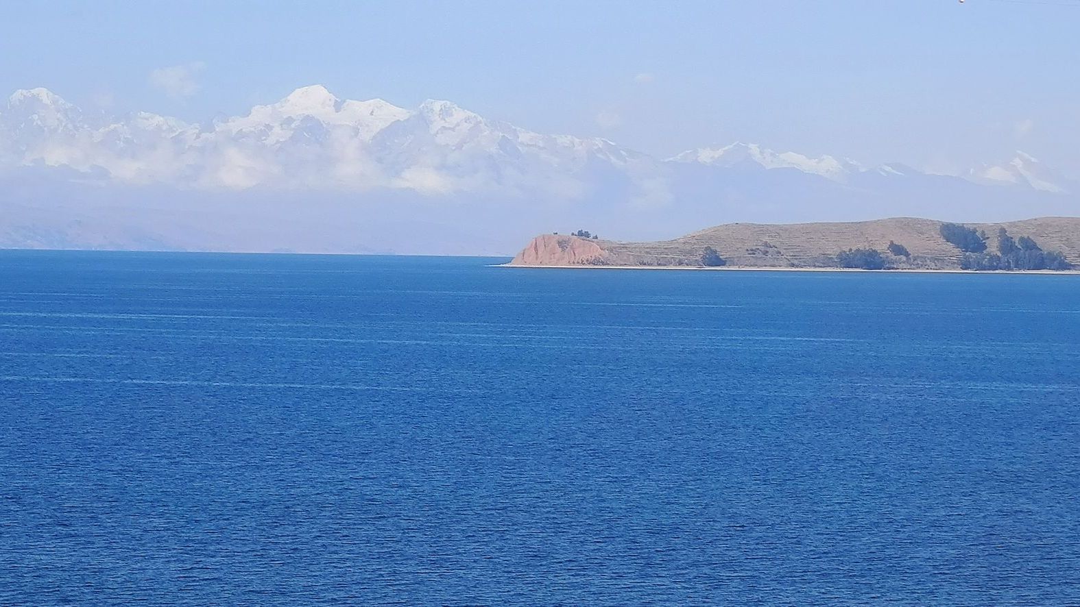 View from the Sun Island in Bolivia