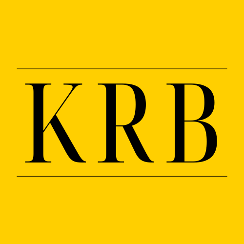 Yellow and black KRB logo