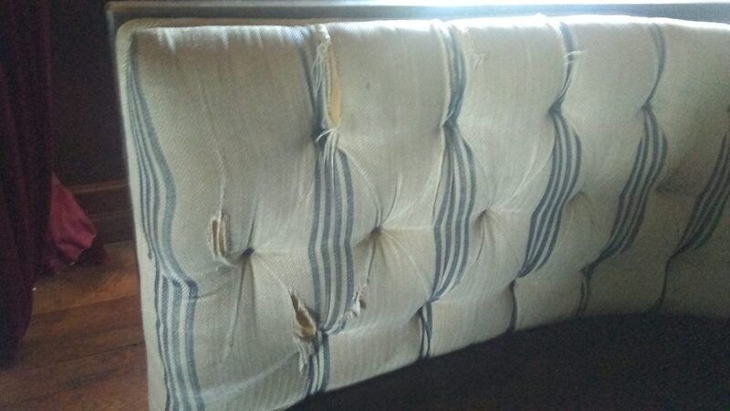 Old and ragged cushion