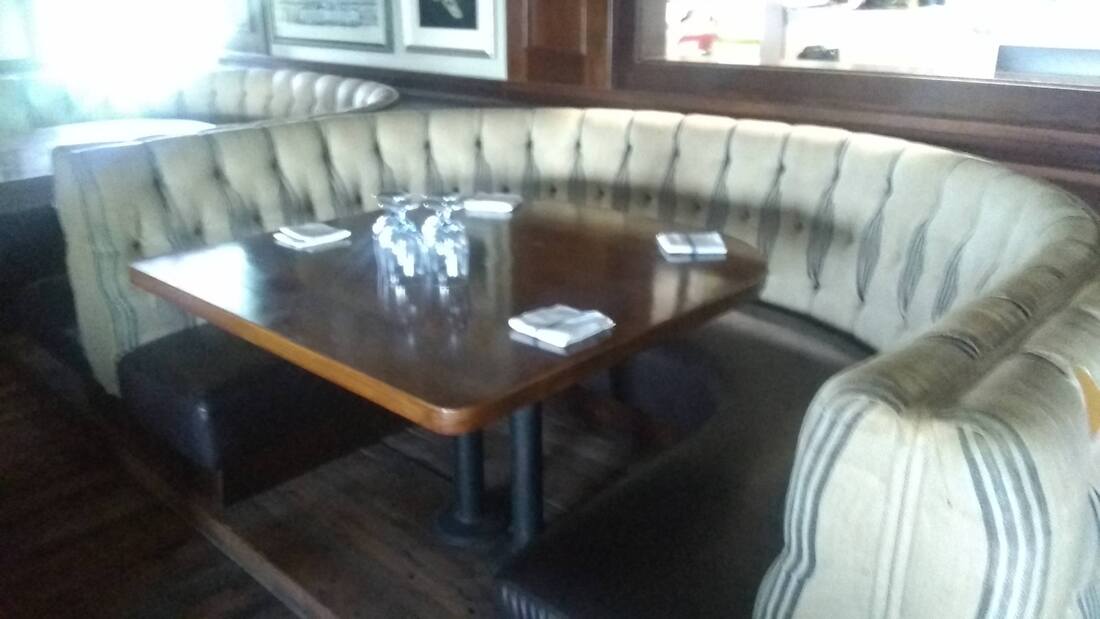 Fleetwoods booth and tables