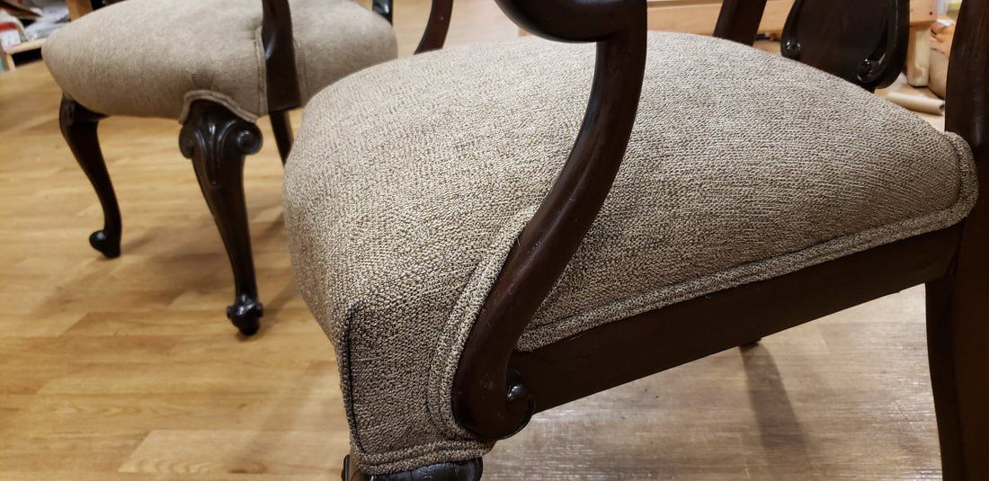 Newly repaired chair