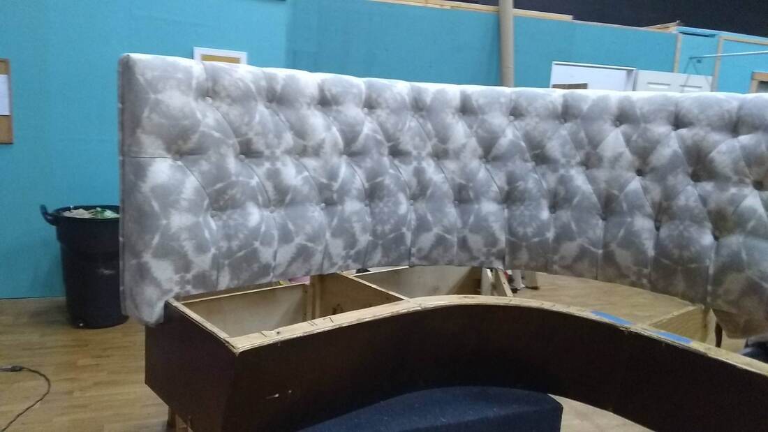 Booth being repaired