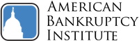 Logo of the American Bankruptcy Institute with a blue square containing a white Capitol building silhouette.