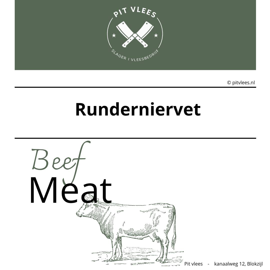 alt= pit vlees runderniervet