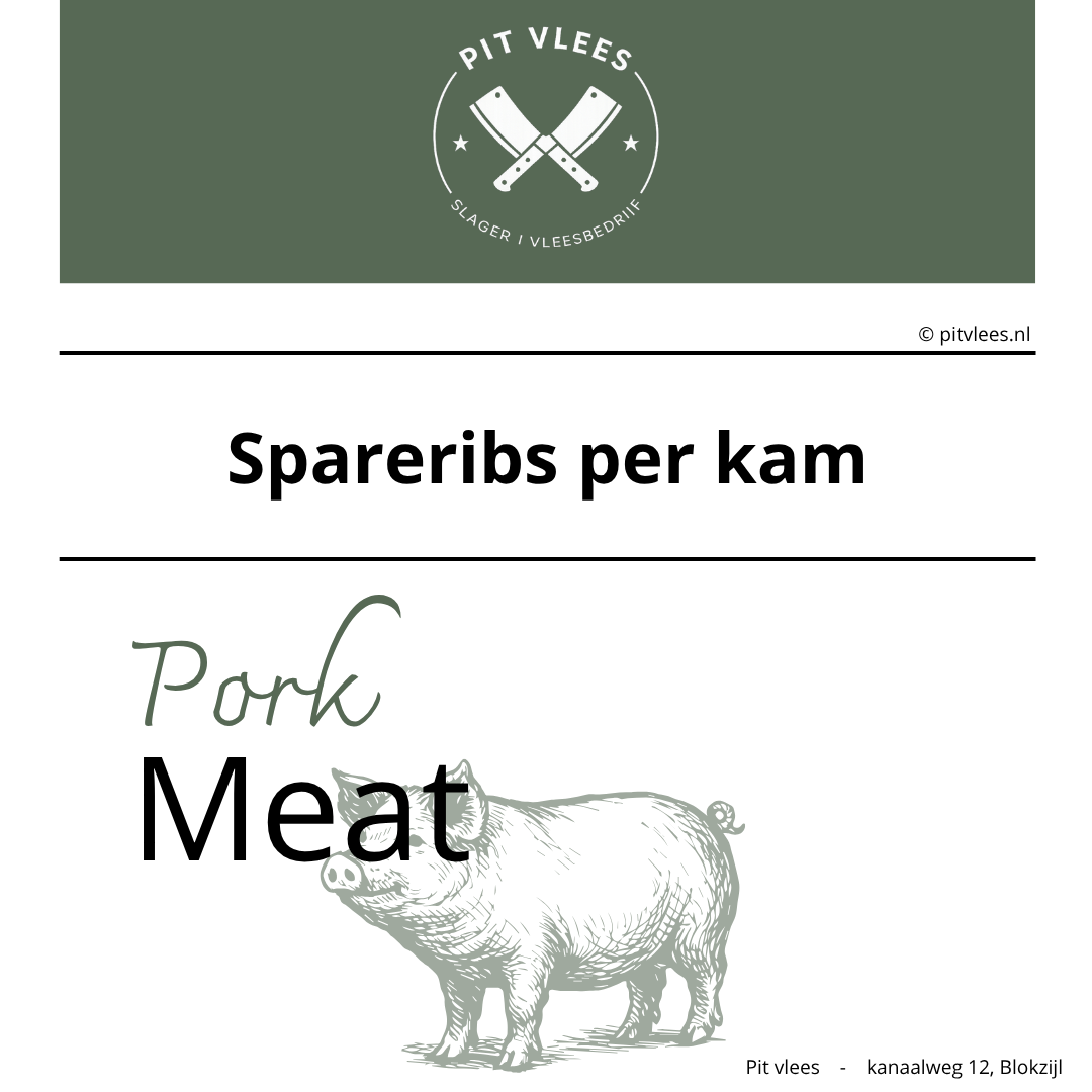alt= pit vlees spareribs per kam