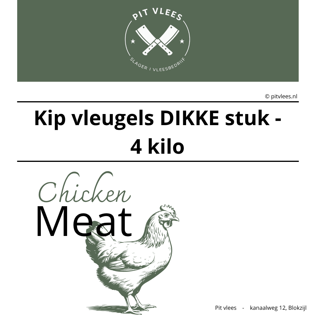 alt= pit vlees vleuges dik