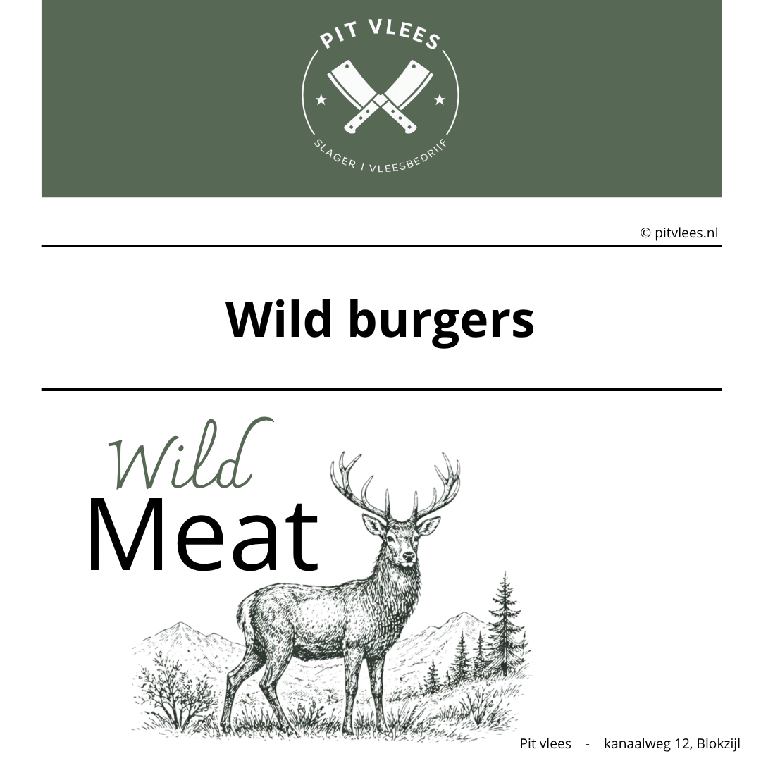 alt= pit vlees wild burgers