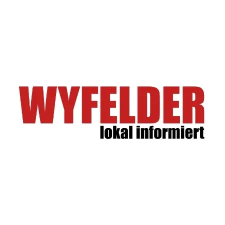 A red and black logo for wyfelder lokal informiert