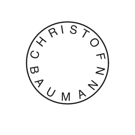 Ein schwarz-weißes Logo für Christoph Baummann