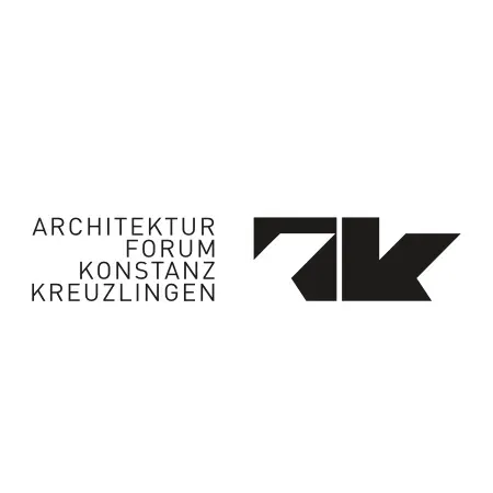 A black and white logo for architektur forum konstanz kreuzlingen.