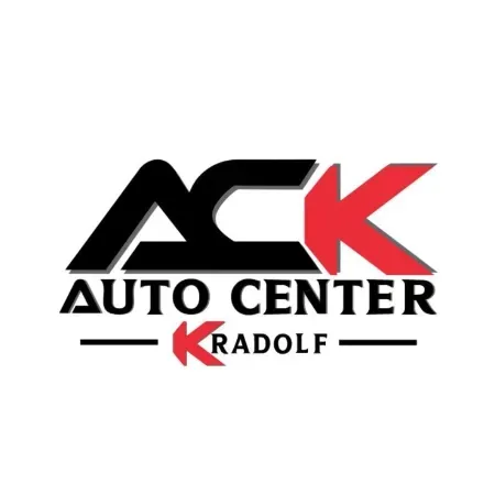 Ein schwarz-rotes Logo für ACK Auto Center Kradolf