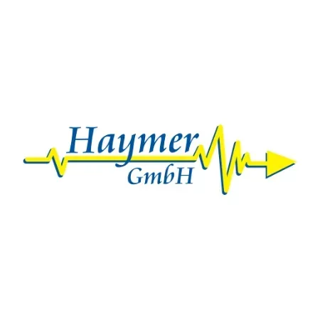 Ein blau-gelbes Logo für die Haymer GmbH