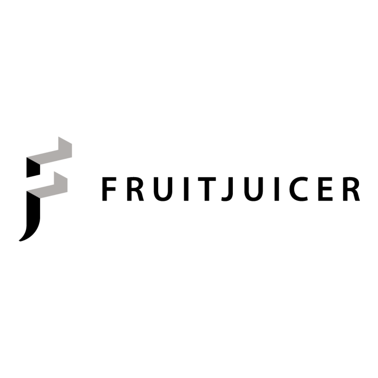 Ein schwarz-weißes Logo für ein Unternehmen namens Fruitjuicer.