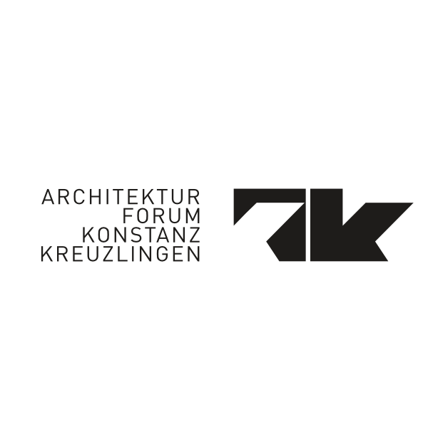 A black and white logo for architektur forum konstanz kreuzlingen.