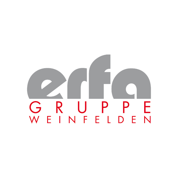 A logo for erfa gruppe weinfelden on a white background