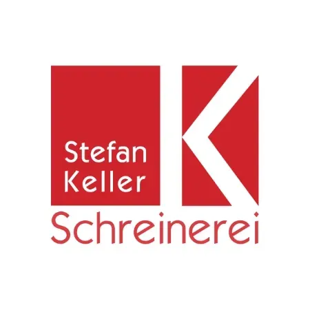 Ein rot-weißes Logo für Stefan Keller Schreinerei